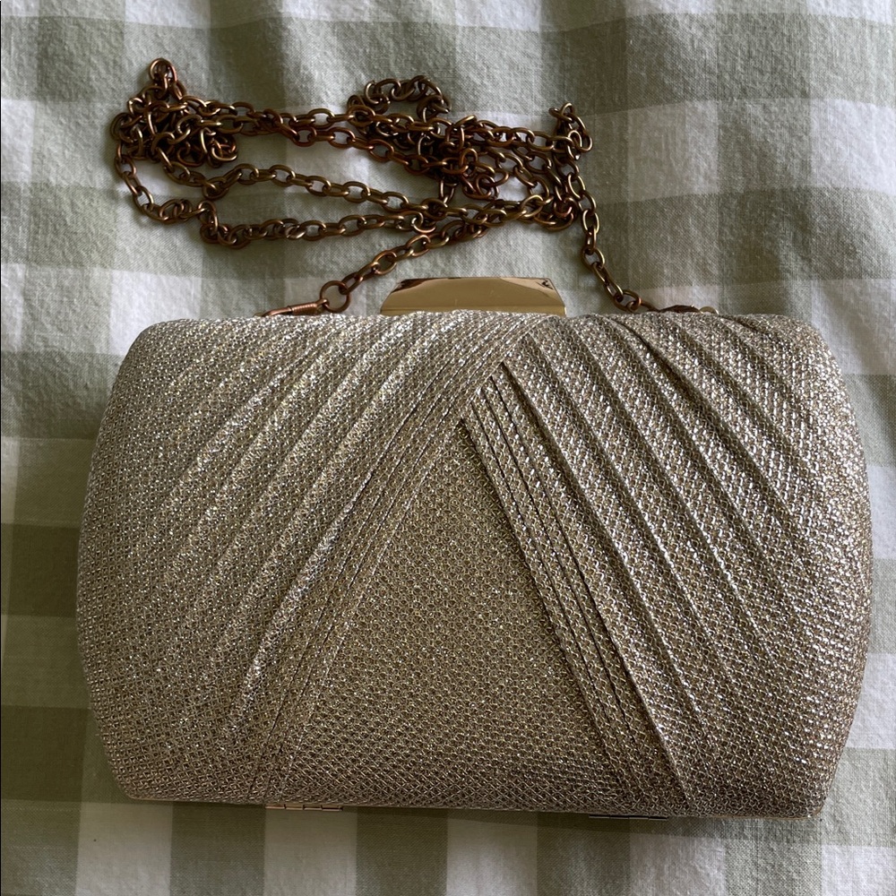 Elegant Silver Clutch Bag